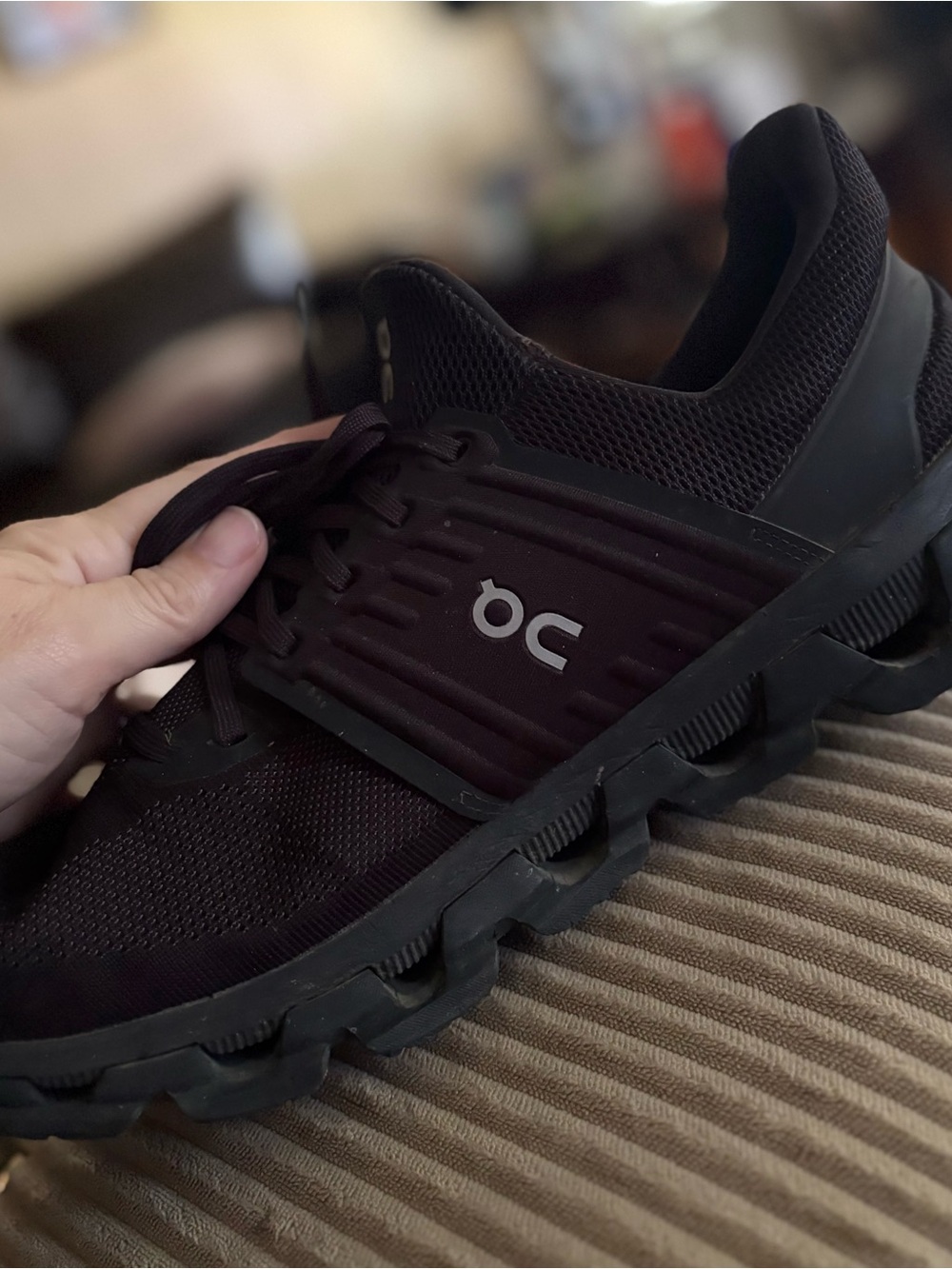 On Running Men’s Black Mesh CloudTec Trainer